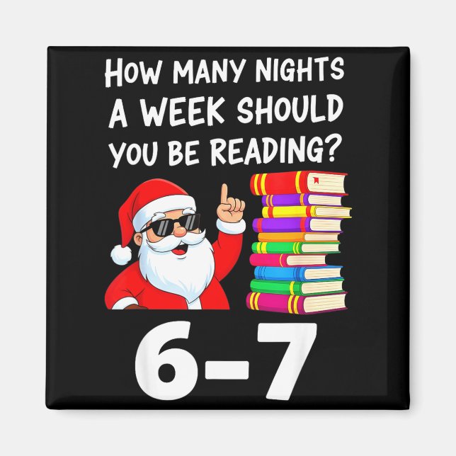 How Many Nights A Week Should You Be Reading 67 Ch Magnet (Front)
