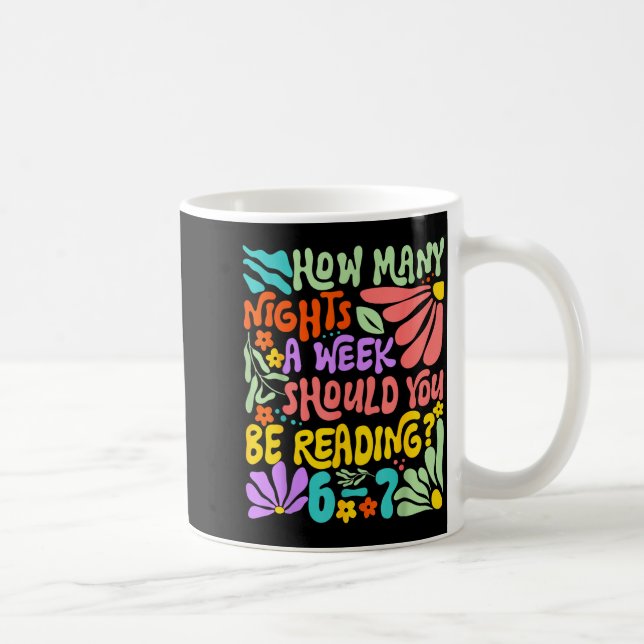 How Many Nights A Week Should You Be Reading 67 Me Coffee Mug (Right)