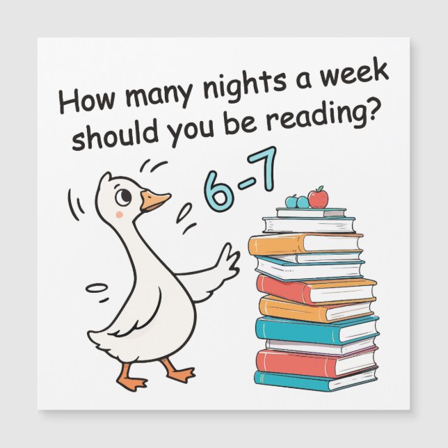 How Many Nights a Week Should You Be Reading 6-7 (Front)