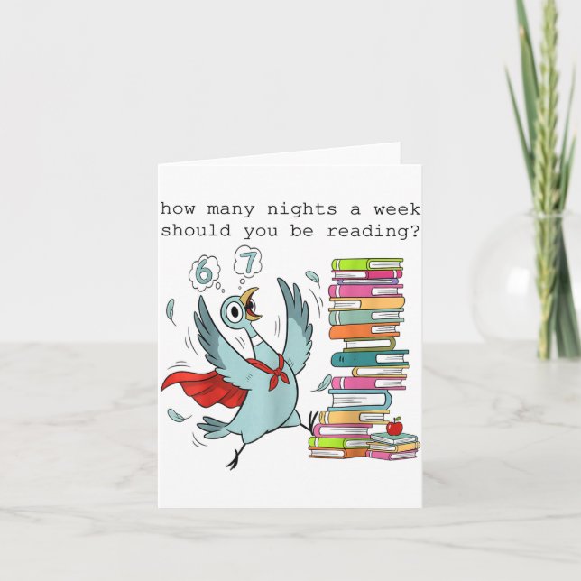 How Many Nights A Week Should You Be Reading_ 6–7  Card (Front)