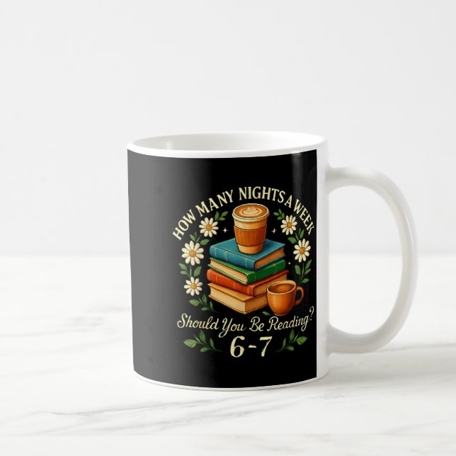 How Many Nights A Week Should You Be Reading 6-7  Coffee Mug (Right)