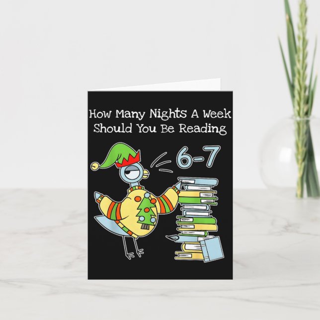 How Many Nights A Week Should You Be Reading 6–7 F Card (Front)