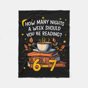 How Many Nights A Week Should You Be Reading 6 7 L Fleece Blanket