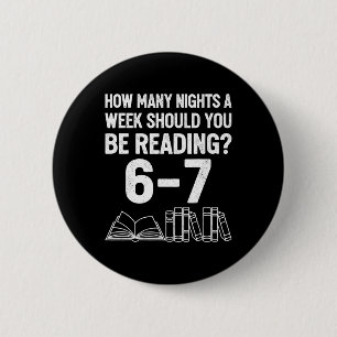 How Many Nights A Week Should You Be Reading 6 7 M Cm Round Badge