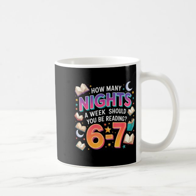 How Many Nights A Week Should You Be Reading 6–7 M Coffee Mug (Right)