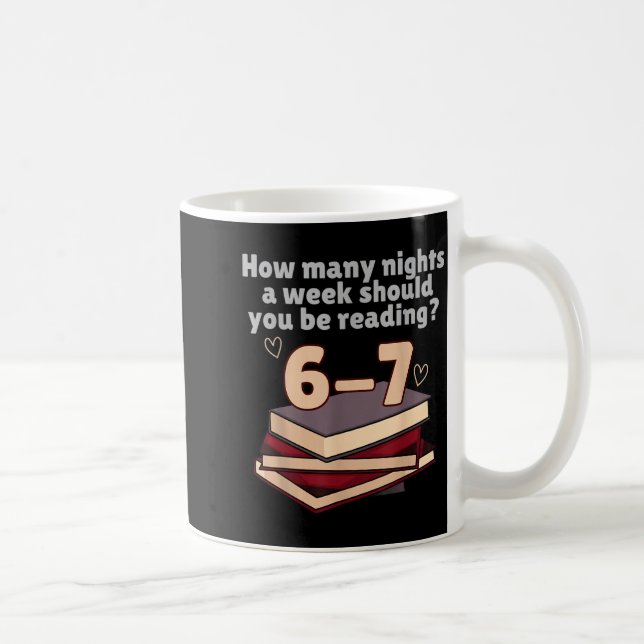 How Many Nights A Week Should You Be Reading 6 7 M Coffee Mug (Right)