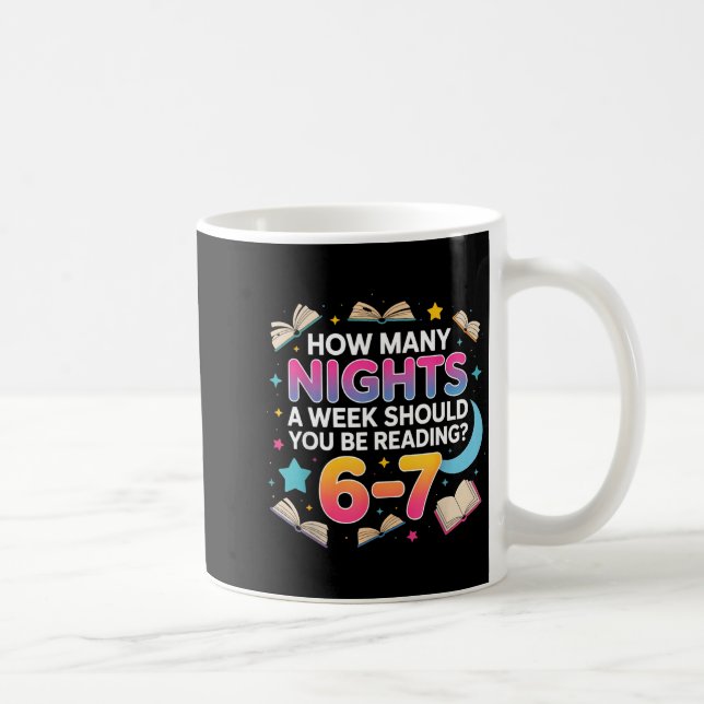 How Many Nights A Week Should You Be Reading 6–7 M Coffee Mug (Right)