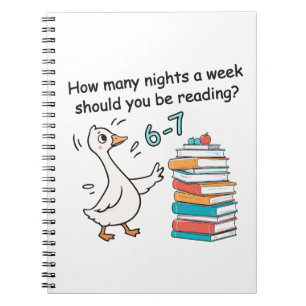 How Many Nights a Week Should You Be Reading 6-7 Notebook
