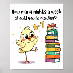How Many Nights A Week Should You Be Reading_ 6–7 Poster