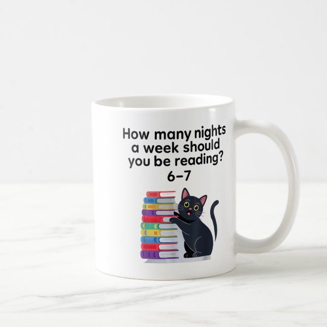 How Many Nights A Week Should You Be Reading 6-7 R Coffee Mug (Right)