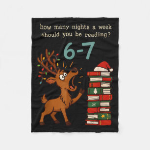 How Many Nights A Week Should You Be Reading 6 7 S Fleece Blanket