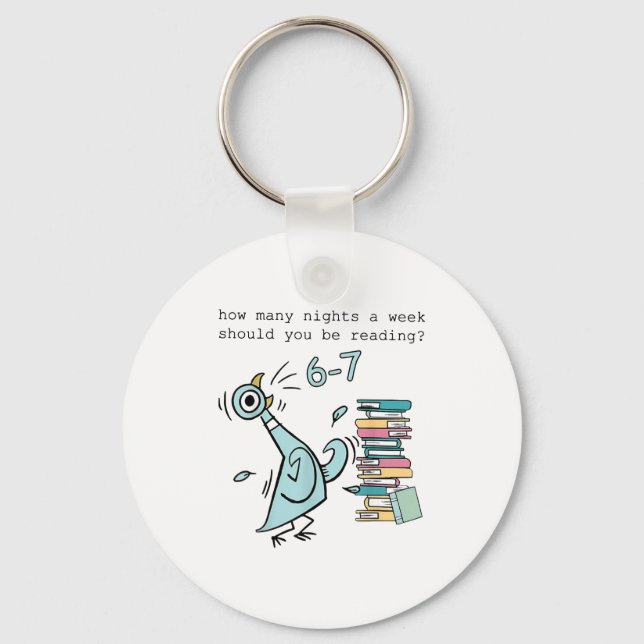 How Many Nights A Week Should You Be Reading 6 7 S Key Ring (Front)
