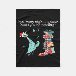 How Many Nights A Week Should You Be Reading 6-7 T Fleece Blanket
