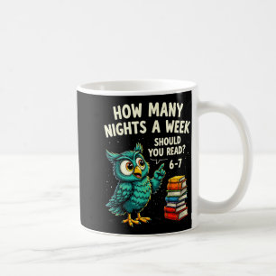 How Many Nights A Week Should You Read_ 6–7 Fun Te Coffee Mug