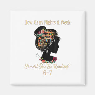 How Many Nights Reading 67 Funny Meme Six Seven Te Magnet