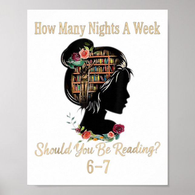 How Many Nights Reading 67 Funny Meme Six Seven Te Poster (Front)