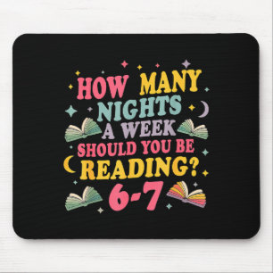 How Many Nights Reading 67 Meme Six Seven Teacher Mouse Mat