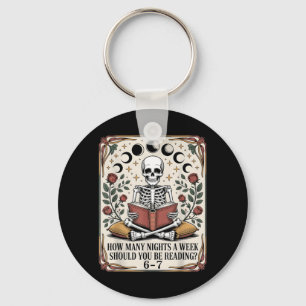 How Many Nights Reading Meme 6 7 Funny Book Lover Key Ring