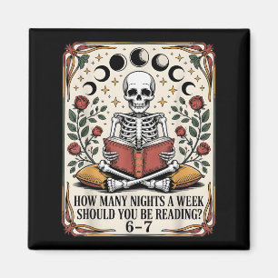 How Many Nights Reading Meme 6 7 Funny Book Lover Magnet