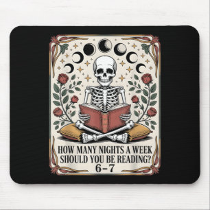 How Many Nights Reading Meme 6 7 Funny Book Lover Mouse Mat
