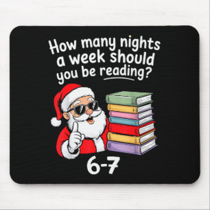 How Many Nights Reading Teacher 67 Christmas Six S Mouse Mat
