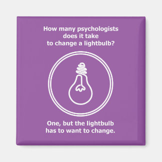 How many psychologists lightbulb humor joke magnet