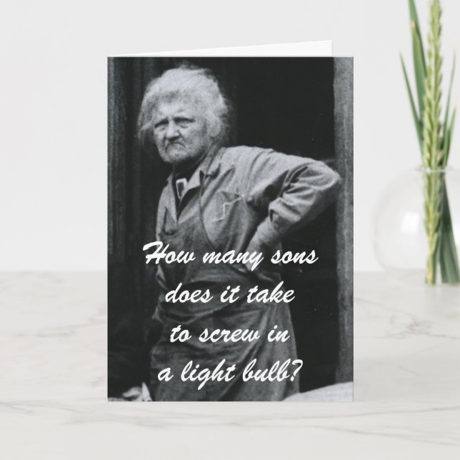 How many Sons? Card (Front)