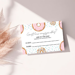 How Many SPrinkles In the Jar Baby Shower Game Enclosure Card