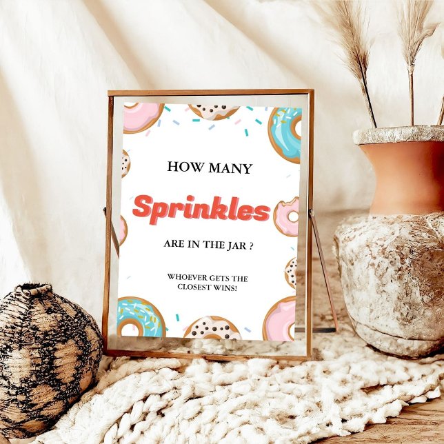 How Many SPrinkles In the Jar Baby Shower Game  Poster (Creator Uploaded)