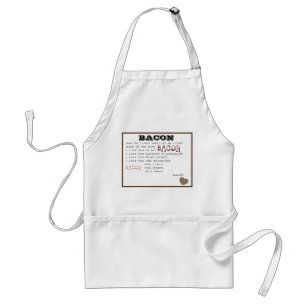 'How Much Do I Love Thee Bacon' for Men or Women Standard Apron