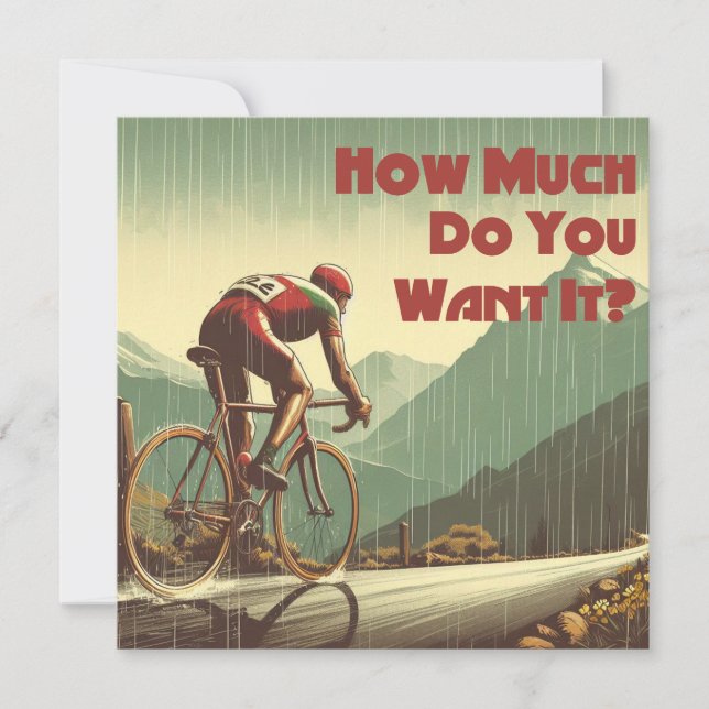 How Much Do You Want It Cycling (Front)