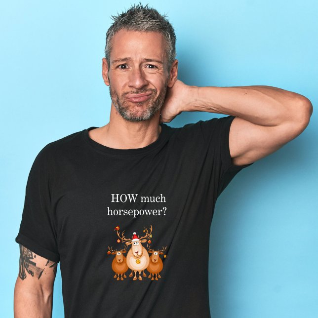 How much horsepower motorcycle Christmas tshirt (Creator Uploaded)