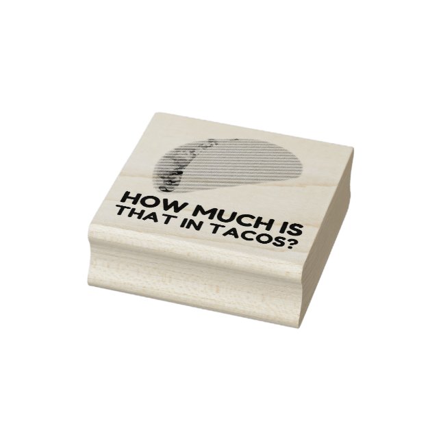 How much is that in tacos rubber stamp (Stamp)