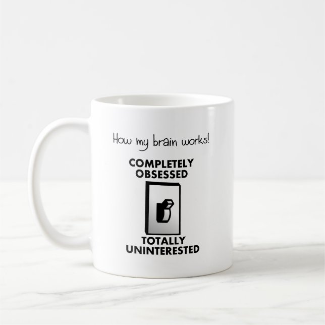 How My Brain Works Funny Mug (Left)