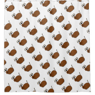 How Now Brown Cow Shower Curtain