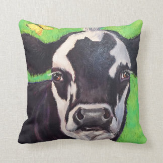 How Now Green Cow Cushion
