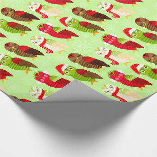 How Now Holiday Owls Wrapping Paper
