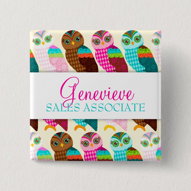 How Now Little Owl? Name Badge (Front)