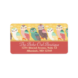 How Now Little Owls? Custom Address Labels