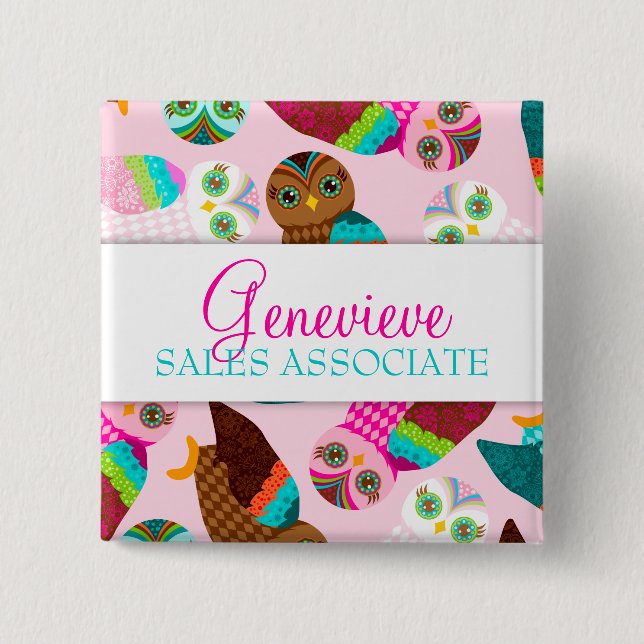 How Now Little Owls? Name Badge (Front)