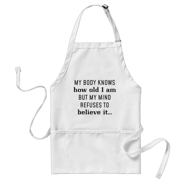 How Old I Am Standard Apron (Front)
