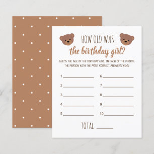 How Old Was the Birthday Girl Photo Game