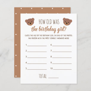 How Old Was the Birthday Girl Photo Game