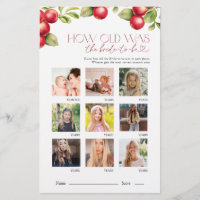 How Old Was The Bride Apple Bridal Shower Game