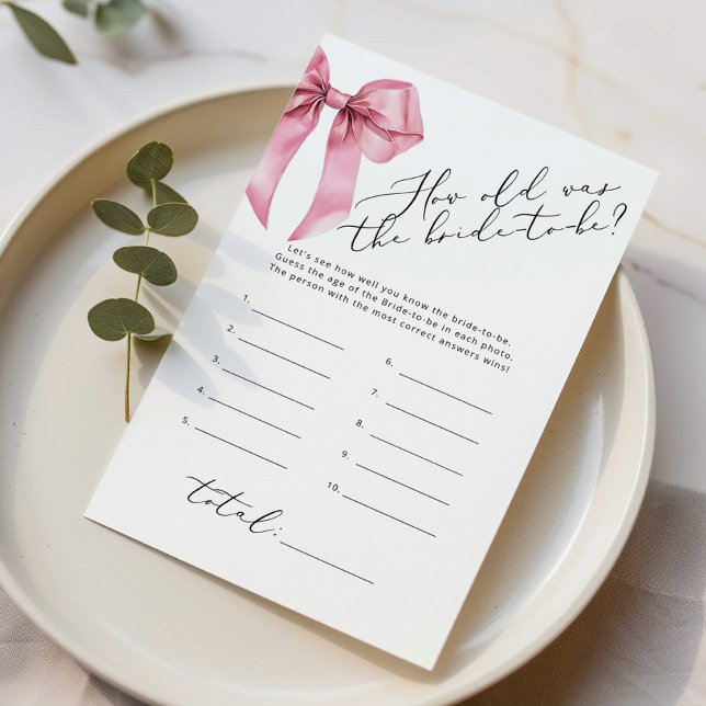 How old was the bride Pink Bow elegant game (Creator Uploaded)