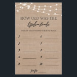 How old was the bride to be bridal shower game fly flyer<br><div class="desc">Enjoy your bridal shower with these simple and cute games. Check out our collection for more bridal shower games in the same style. Please note that these games are not editable.</div>
