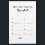 How old was the bride to be bridal shower game flyer<br><div class="desc">Enjoy your bridal shower with these simple and cute games. Check out our collection for more bridal shower games in the same style. Please note that these games are not editable.</div>