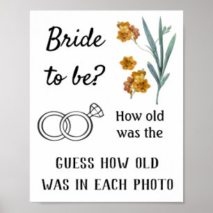 How old was the Bride to be? Flowers Game Poster