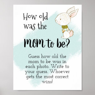 How old was the Mum to be? Bunny Poster