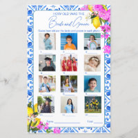 How Old Were Bride And Groom Bridal Shower game
